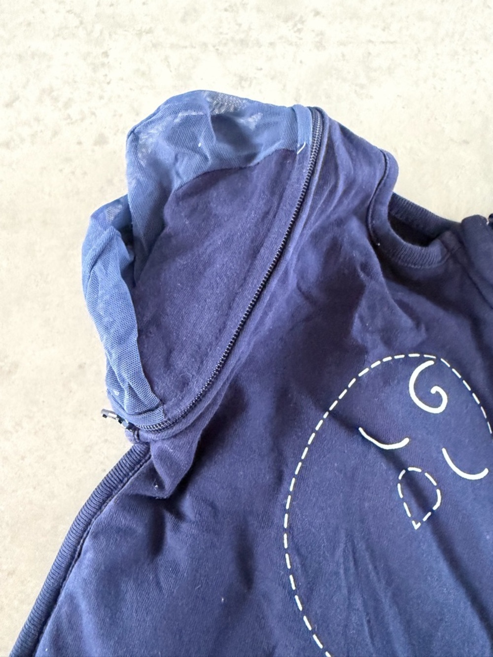 Nested Bean Navy Blue Zen One Swaddle - Soft Stretch Knit - Picture 4 of 5